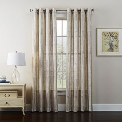 Tuscan 108" Grommet Window Curtain Panel In Alabaster With Regard To Tuscan Thermal Backed Blackout Curtain Panel Pairs (Photo 6 of 46)