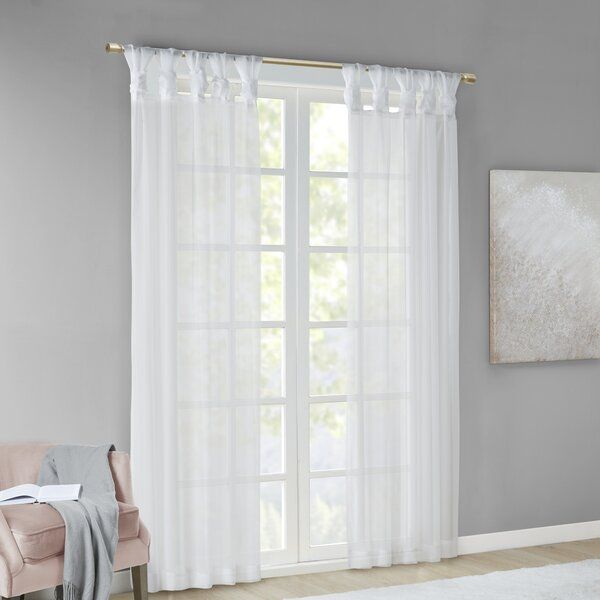 Twisted Tab Curtains | Wayfair Intended For Twisted Tab Lined Single Curtain Panels (View 8 of 50)