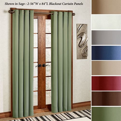Ultimate Blackout Grommet Curtain Panel With Ultimate Blackout Short Length Grommet Curtain Panels (View 4 of 50)