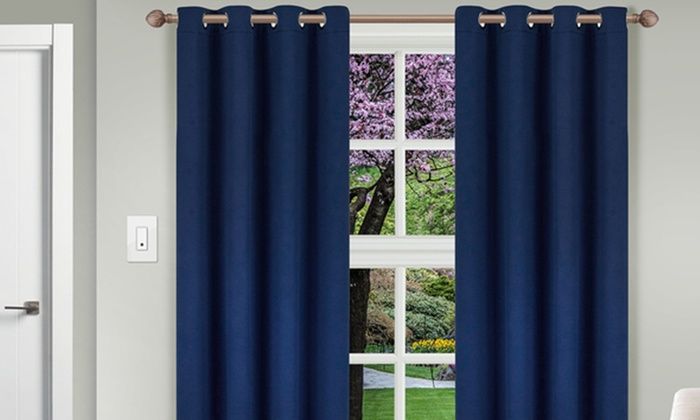 Up To 47% Off On Insulated Curtain Panel Pair | Groupon Goods Pertaining To Solid Insulated Thermal Blackout Curtain Panel Pairs (View 4 of 50)