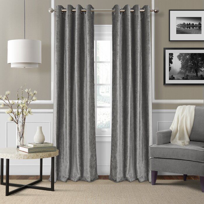 Victoria Velvet Solid Blackout Thermal Grommet Single Curtain Panel For Velvet Solid Room Darkening Window Curtain Panel Sets (View 30 of 47)