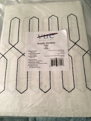 Vue Signature Arashi Ombre Indigoblau Fenster Panel 63"l Neu | Ebay Intended For Ombre Embroidery Curtain Panels (View 32 of 50)