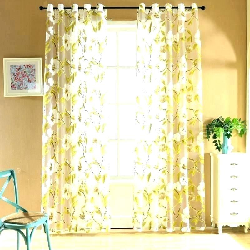 White Flower Curtains – Wetheheroes.co With Overseas Leaf Swirl Embroidered Curtain Panel Pairs (Photo 30 of 50)