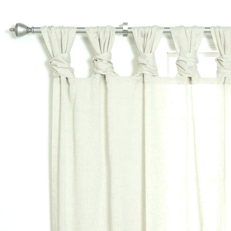 White Tab Top Curtains – Rietiannunci For Tab Top Sheer Single Curtain Panels (Photo 50 of 50)