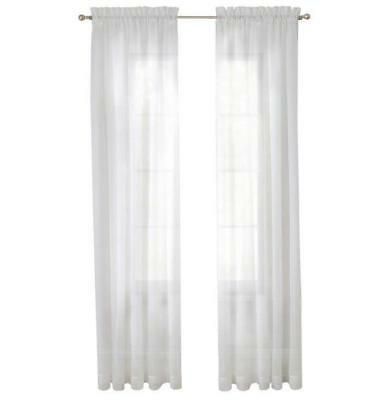* Window Pairs To Go Victoria Voile Curtains Panel Pair Sheer White  118"x84" New | Ebay With Regard To Pairs To Go Victoria Voile Curtain Panel Pairs (Photo 1 of 30)