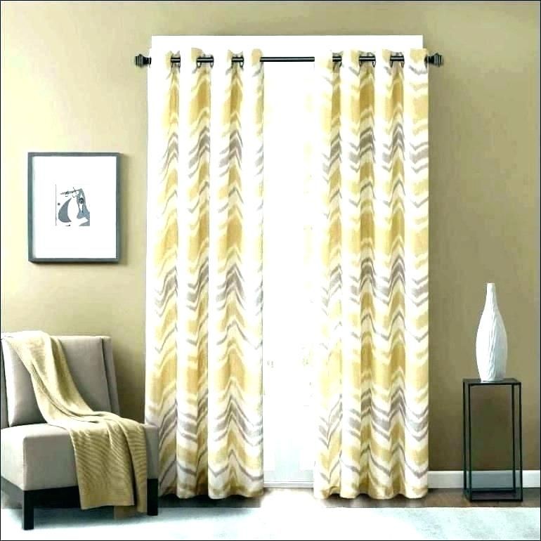 Yellow And Grey Curtain Panels – Pyatyro With Regard To Weeping Flowers Room Darkening Curtain Panel Pairs (View 42 of 50)
