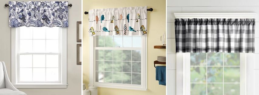 100+ Farmhouse Valances And Rustic Valances – Farmhouse Goals Within Cumberland Tier Pair Rod Pocket Cotton Buffalo Check Kitchen Curtains (View 28 of 30)