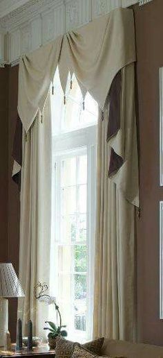13 Best Window Treatments Images In 2019 | Window Treatments Regarding Navy Vertical Ruffled Waterfall Valance And Curtain Tiers (Photo 23 of 30)