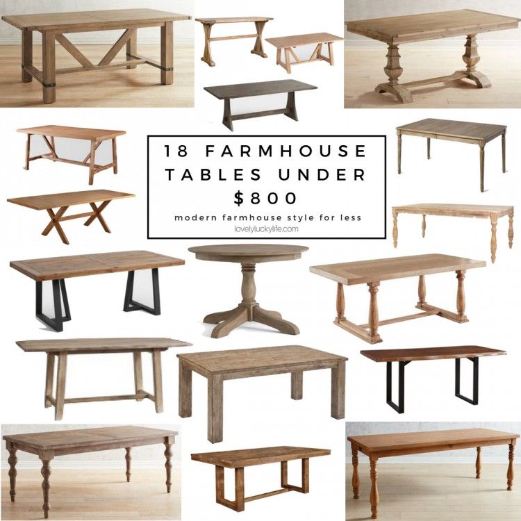 18 Of The Best Modern Farmhouse Tables Under $800 – Lovely Pertaining To Most Recent Bartol Reclaimed Dining Tables (Photo 12 of 30)