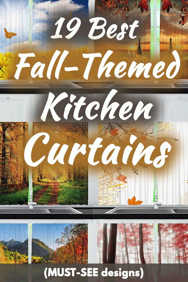 19 Best Fall Themed Kitchen Curtains (must See Designs Inside Kitchen Burgundy/white Curtain Sets (View 25 of 50)