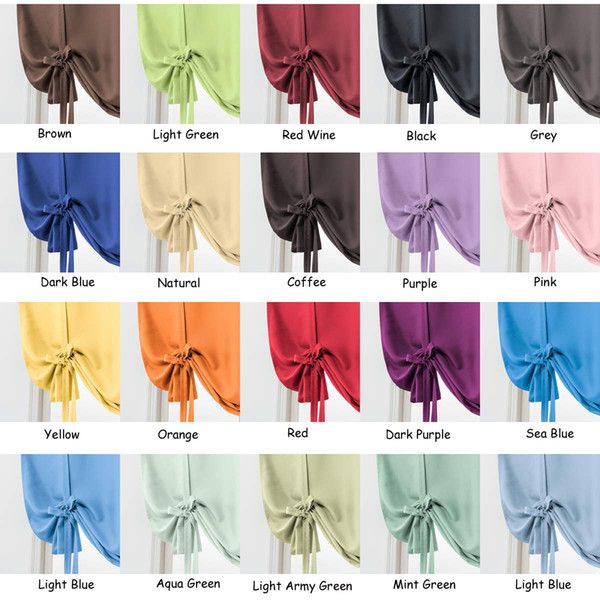 2019 Jarl Home Rod Pocket Roman Blinds Blackout Curtains Tie Up Small  Window Treatment Valance Kitchen Curtain For Bedroom And Living Room From Throughout Floral Lace Rod Pocket Kitchen Curtain Valance And Tiers Sets (View 44 of 50)