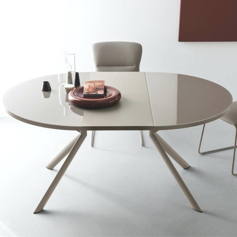 2020 Round Extending Pedestal Dining Table – Gracews In Alfresco Brown Banks Extending Dining Tables (View 18 of 30)