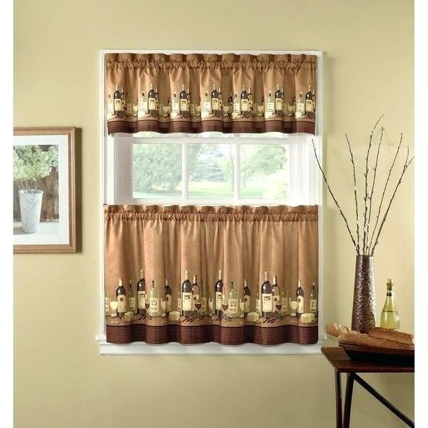 3 Piece Kitchen Curtain Set – Freddybeach.co With Regard To Lodge Plaid 3 Piece Kitchen Curtain Tier And Valance Sets (Photo 4 of 30)