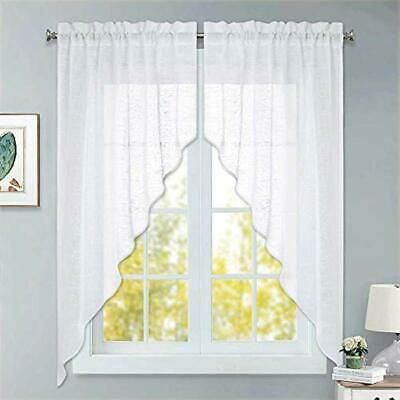 Adirondack Cotton Kitchen Window Curtain 36" Tiers, Swags Throughout Cotton Classic Toast Window Pane Pattern And Crotchet Trim Tiers (View 15 of 50)