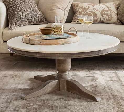 Alexandra Marble Round Coffee Table Within Well Known Alexandra Round Marble Pedestal Dining Tables (View 12 of 30)