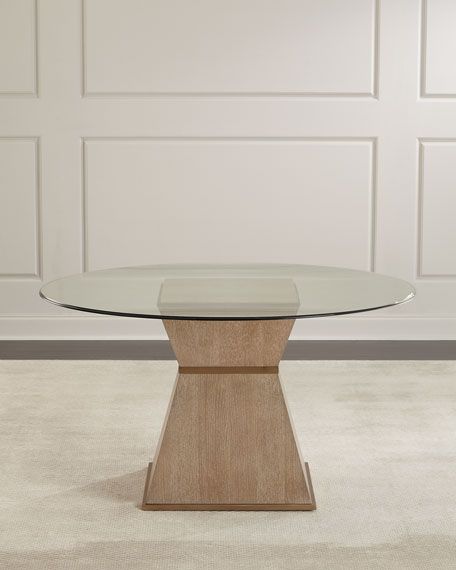 Alexandra Round Marble Pedestal Dining Tables Inside Favorite Sparrow Round Glass Top Dining Table (View 24 of 30)
