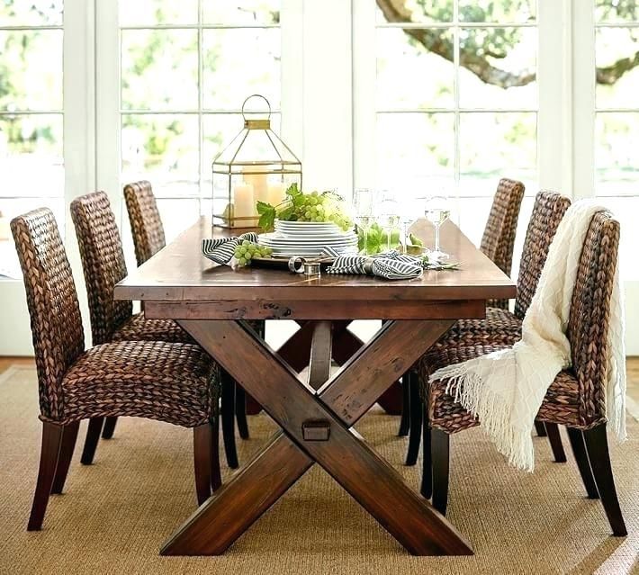 Alfresco Brown Benchwright Extending Dining Tables Inside Most Popular Potterybarn Dining Table – Teencuentro (View 15 of 30)