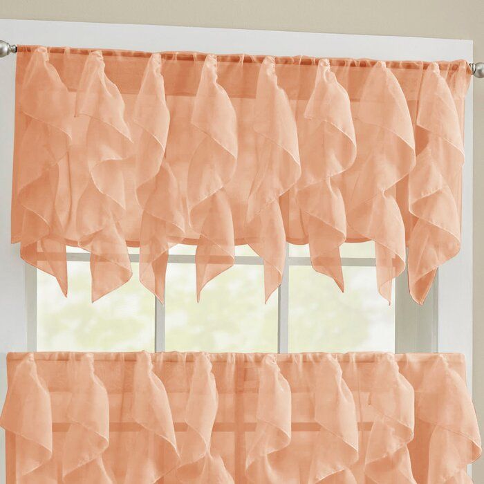 Alonza Window Valance Intended For Vertical Ruffled Waterfall Valances And Curtain Tiers (View 42 of 43)