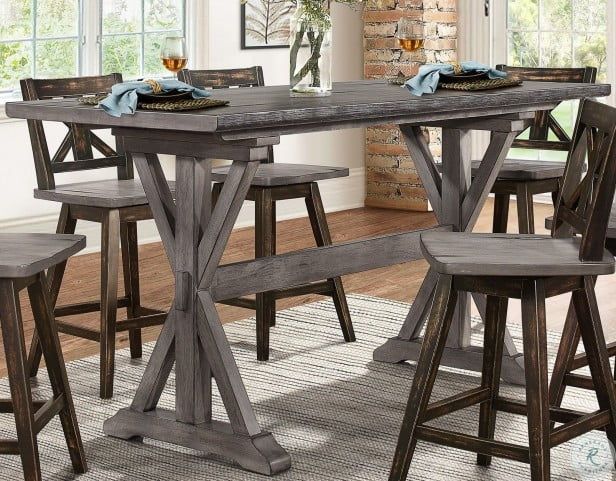 Amsonia Gray Counter Height Dining Table Inside Most Recently Released Avondale Counter Height Dining Tables (Photo 12 of 20)