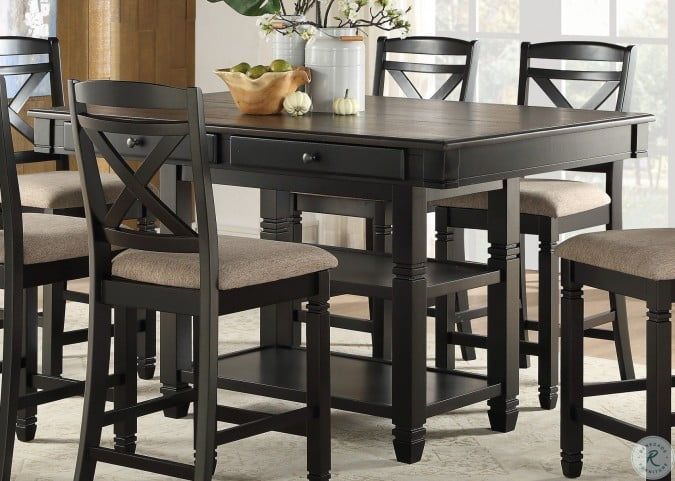 Avondale Counter Height Dining Tables Throughout Fashionable Baywater Natural And Black Counter Height Dining Table (Photo 18 of 20)