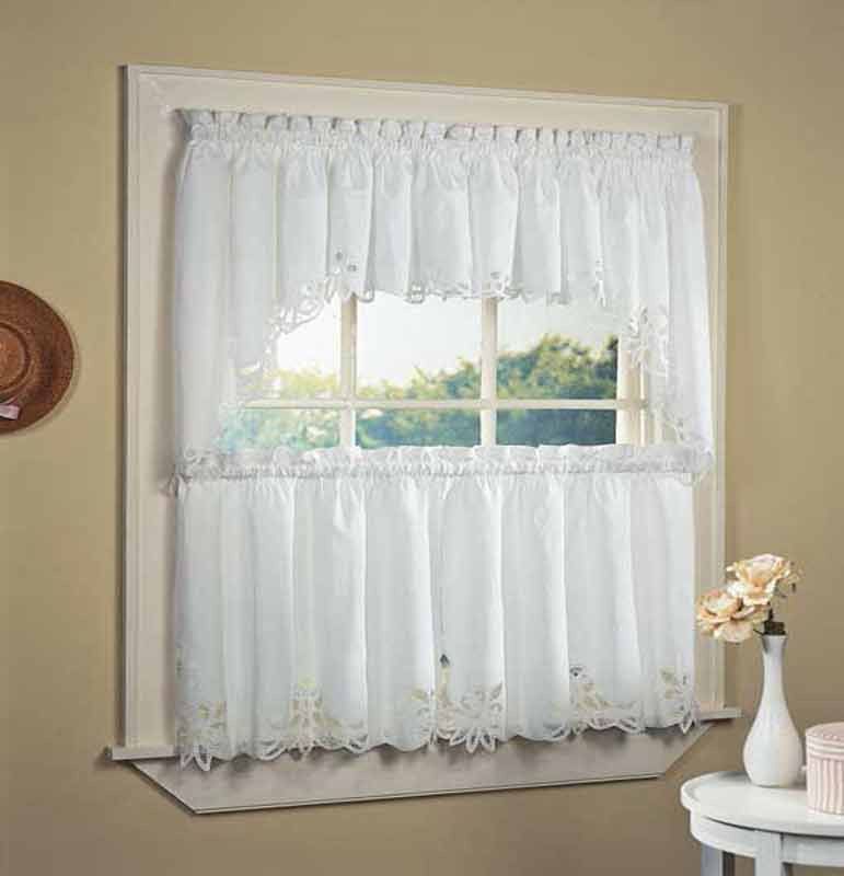 Battenburg Tier, Valance & Swag In 2019 | Products | Kitchen Inside Cotton Lace 5 Piece Window Tier And Swag Sets (Photo 7 of 50)