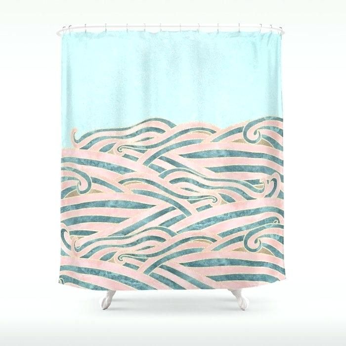 Beach Theme Shower Curtain Hooks Themed Canada Walmart In Vintage Sea Shore All Over Printed Window Curtains (View 5 of 47)