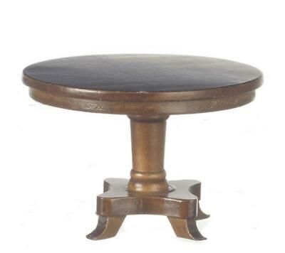 Best And Newest Aztec Round Pedestal Dining Tables In Dolls House Small Walnut Round Pedestal Dining Table (View 15 of 20)