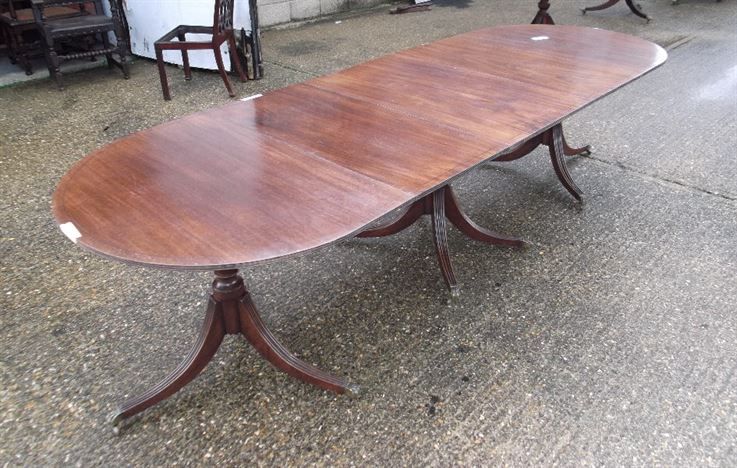 Best And Newest Reed Extending Dining Tables For Antique Furniture Warehouse – Regency Pedestal Dining Table (View 29 of 30)