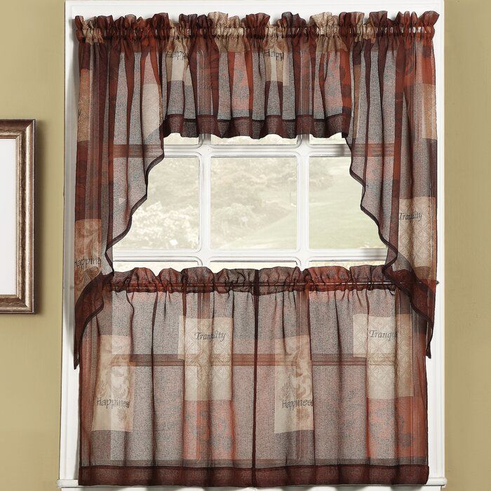 Bigelow Cafe Curtains With Regard To Tranquility Curtain Tier Pairs (View 19 of 30)