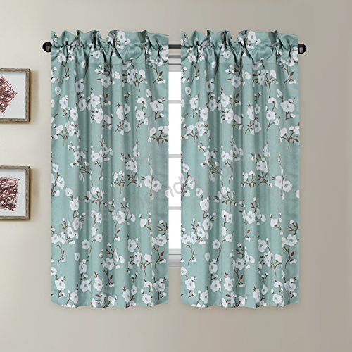 Blackout Energy Saving Ultra Soft Casual Kitchen Curtains Intended For Rod Pocket Kitchen Tiers (Photo 6 of 50)