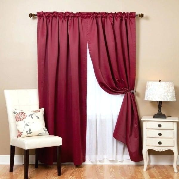 Blackout Sheer Curtains – Cyberjustice.co For Elegant Crushed Voile Ruffle Window Curtain Pieces (Photo 35 of 45)