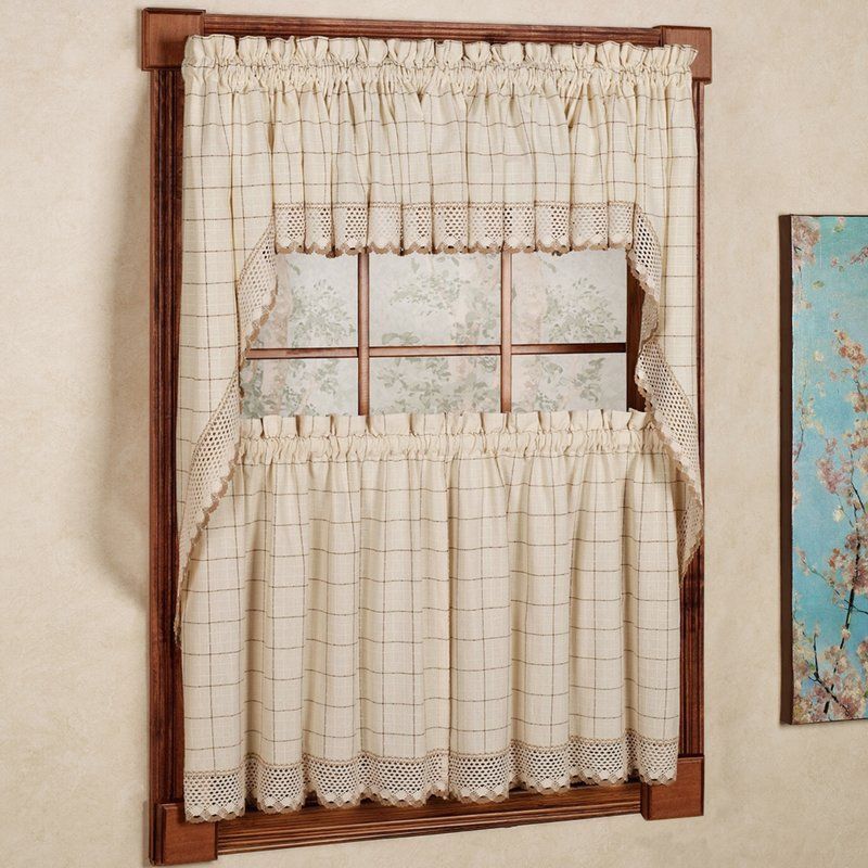 Burrigan Curtain Tier, Valance And Swag Set In 2019 | Room Intended For Classic Kitchen Curtain Sets (Photo 3 of 50)