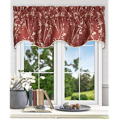 Buy Simple Comfort Meadow Textured Open Floral Pattern Inside Floral Pattern Window Valances (View 35 of 50)