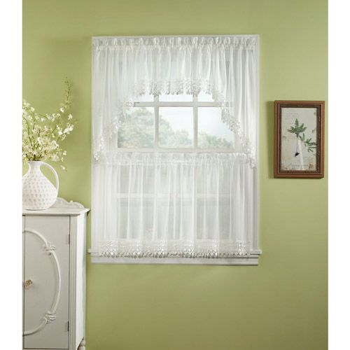 Chf & You Red Delicious Kitchen Curtains, Set Of 2 Throughout Red Delicious Apple 3 Piece Curtain Tiers (View 24 of 50)