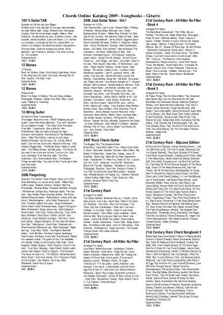Chords Online Katalog 2009 – Songbooks – Gitarre Regarding Cumberland Tier Pairs In Dove Gray (View 19 of 30)