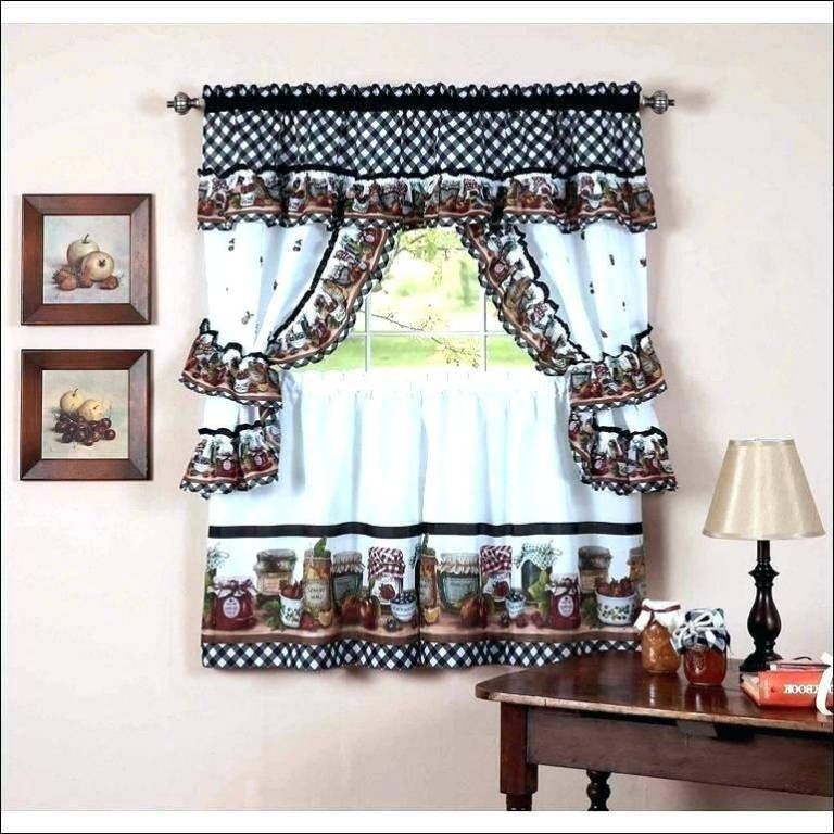 Classy Bathroom Tier Curtains – Fahreddin.live Pertaining To Silver Vertical Ruffled Waterfall Valance And Curtain Tiers (Photo 25 of 50)