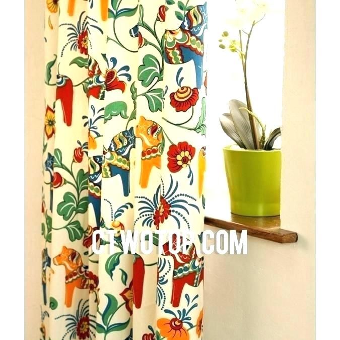 Colorful Window Curtains – Usach.co Regarding Window Curtains Sets With Colorful Marketplace Vegetable And Sunflower Print (Photo 4 of 30)