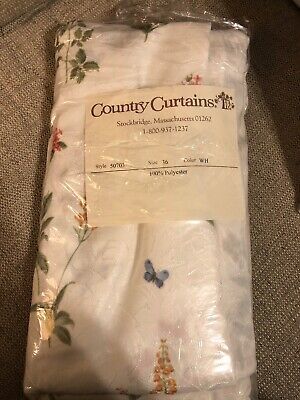 Country Garden Flowers Kitchen Curtain 36" Tier Pair & 30 Pertaining To Traditional Tailored Tier And Swag Window Curtains Sets With Ornate Flower Garden Print (Photo 24 of 30)