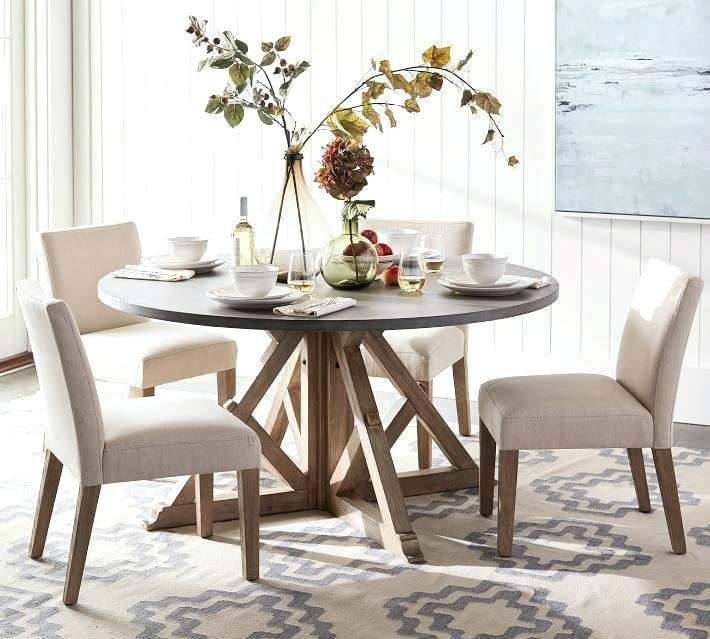 Current Benchwright Round Pedestal Dining Tables Within Pottery Barn Dining Table – Jennyjohnson.co (Photo 9 of 20)