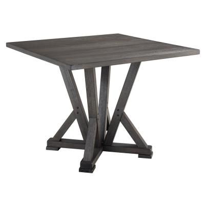 Current Weathered Gray Owen Pedestal Extending Dining Tables For Dining Table – Gray – Pedestal – Kitchen & Dining Tables (View 30 of 30)