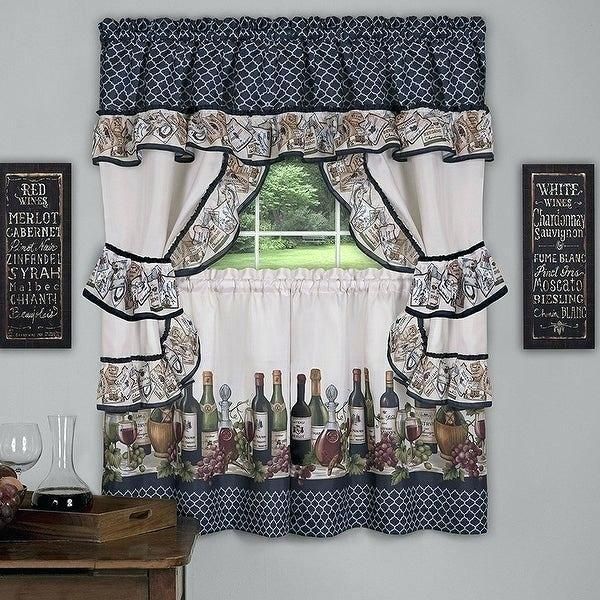 Curtain Valance Set – Bombona.co For Microfiber 3 Piece Kitchen Curtain Valance And Tiers Sets (Photo 8 of 30)