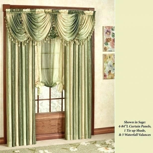 Curtain With Valance – Afreego.co Within Vertical Ruffled Waterfall Valances And Curtain Tiers (Photo 40 of 43)