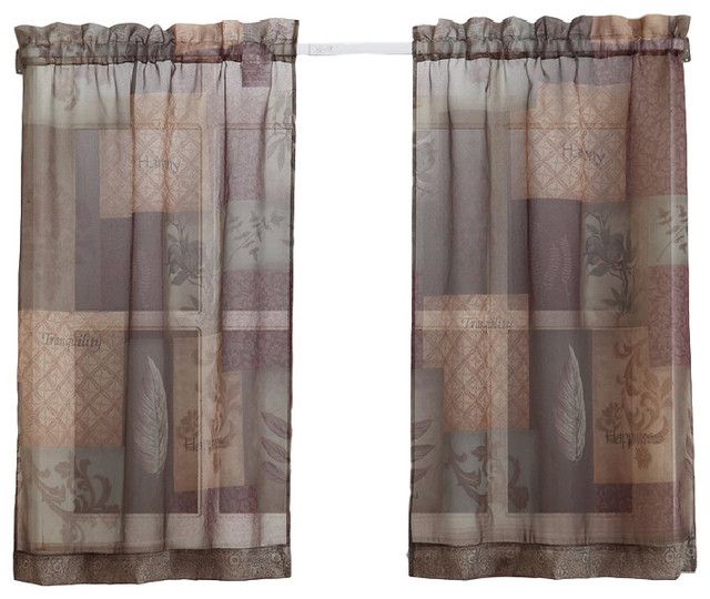 Eden Kitchen Tier Curtains, Sage Green, 56x24 For Tranquility Curtain Tier Pairs (Photo 29 of 30)