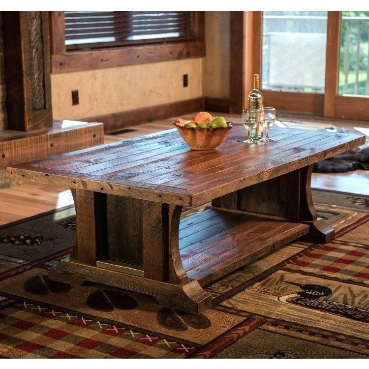 Famous Reclaimed Barnwood Coffee Table – Dontdreamjustdoit.online Intended For Griffin Reclaimed Wood Dining Tables (Photo 23 of 30)