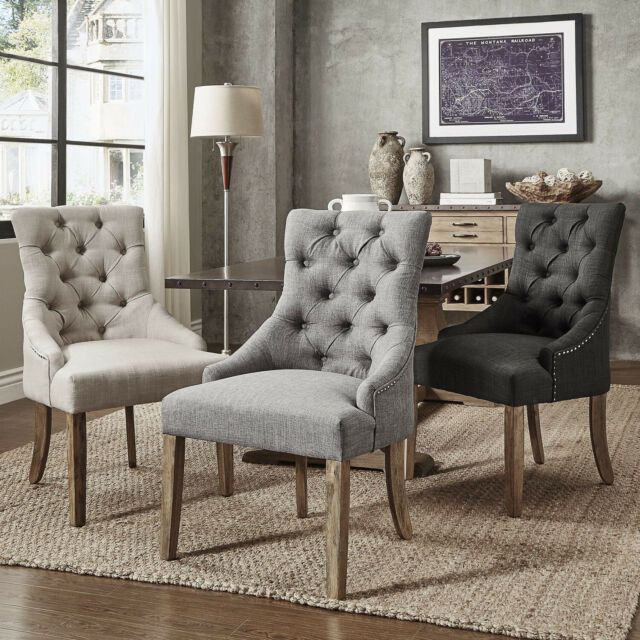 Fashionable Benchwright Button Tufts Wingback Hostess Chairs (set Of 2)inspire Q  Artisan In Benchwright Bar Height Dining Tables (View 14 of 20)
