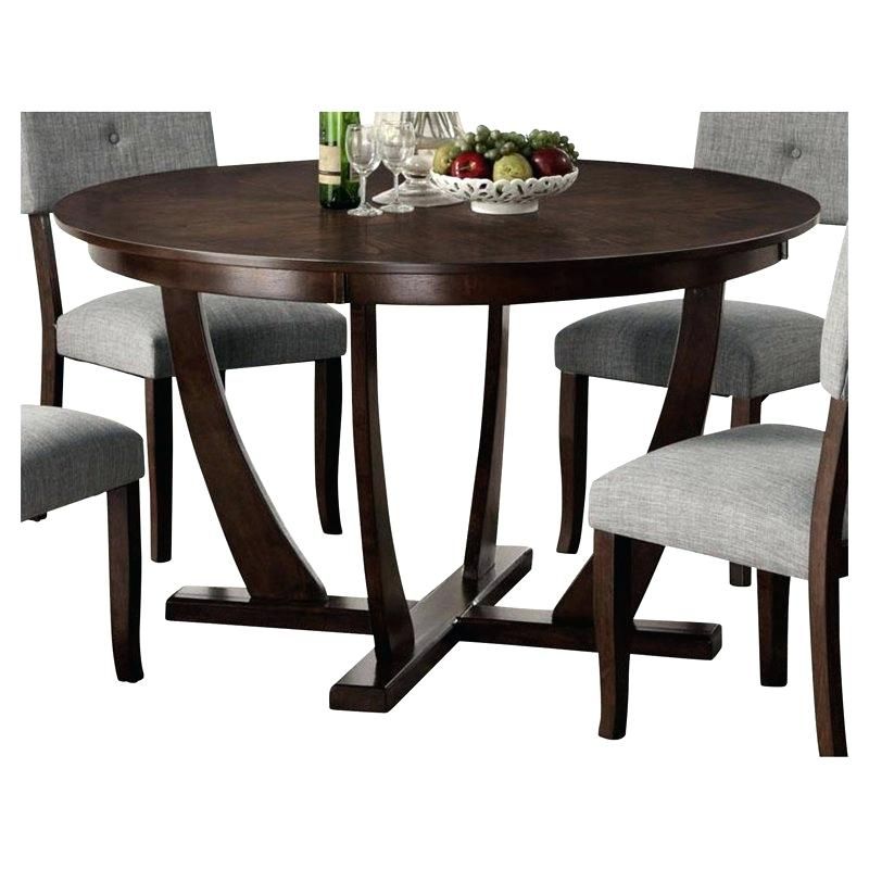 Fashionable Black Olive Hart Reclaimed Pedestal Extending Dining Tables Within Gabby Adams Dining Table – Samueldecor (View 14 of 30)