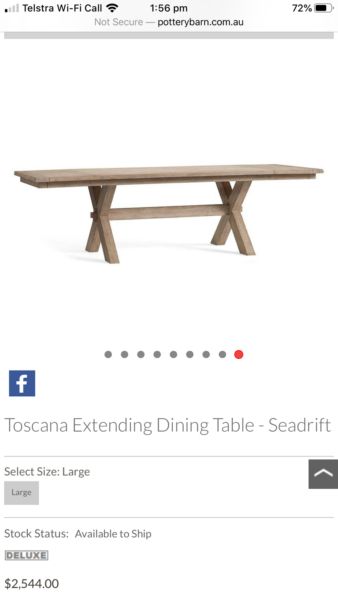 Favorite Seadrift Toscana Extending Dining Tables Intended For Toscana Dining Table – Sea Drift (extending Table) Pottery (View 27 of 30)