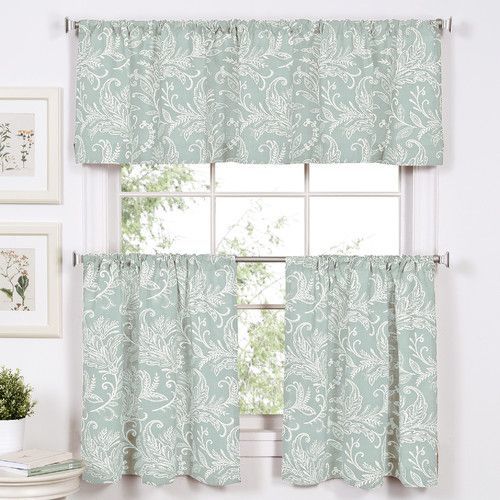 Flora Kitchen Tier Set | Kitchens | Curtains, Valance With Tree Branch Valance And Tiers Sets (Photo 1 of 45)