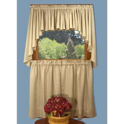 Glasgow 57 In. W X 36 In. L Woven Rod Pocket Tiers In Gold Leaf (2 Pack) In Glasgow Curtain Tier Sets (Photo 18 of 30)