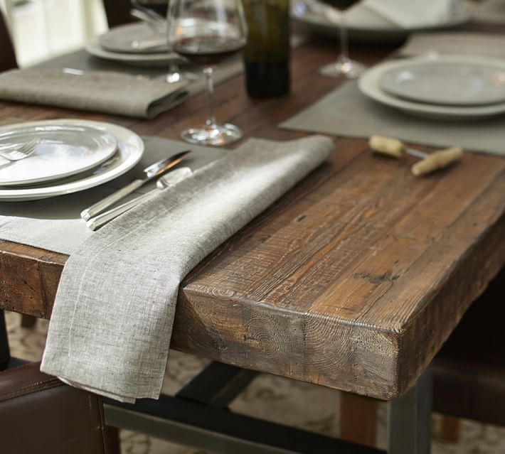 Griffin Reclaimed Wood Dining Table Pottery Barn – Saltandblues Intended For Popular Griffin Reclaimed Wood Dining Tables (View 11 of 30)